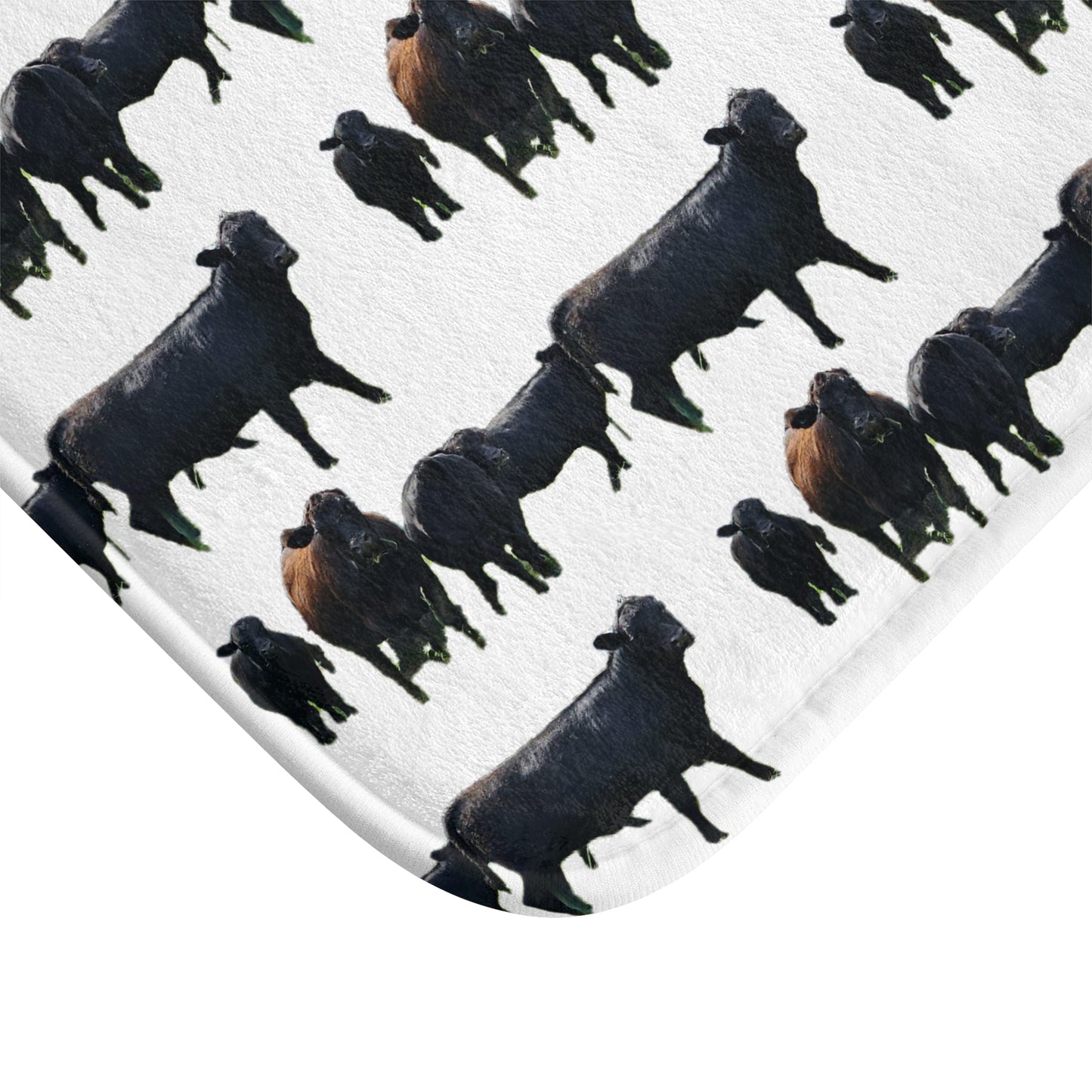 Farmhouse Cattle Bath Mat - Cozy Rustic Home Decor