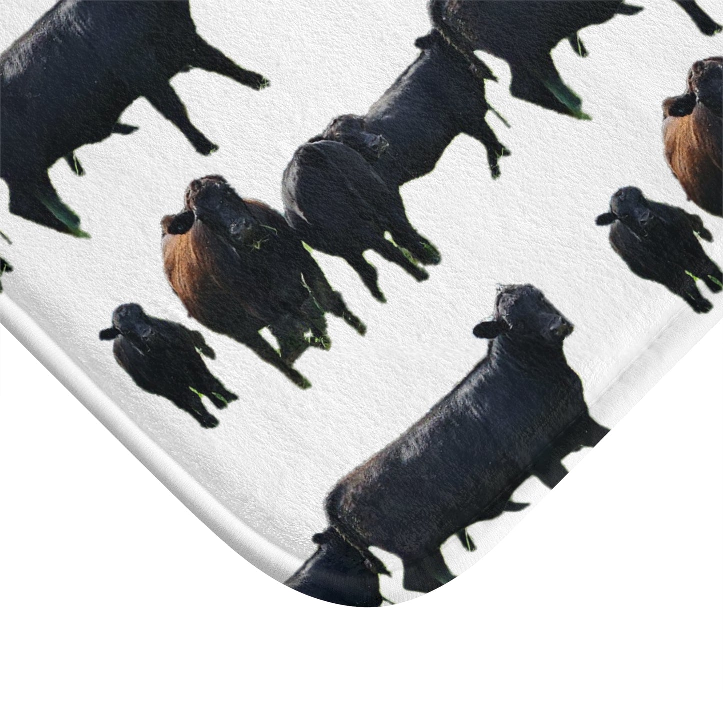 Farmhouse Cattle Bath Mat - Cozy Rustic Home Decor