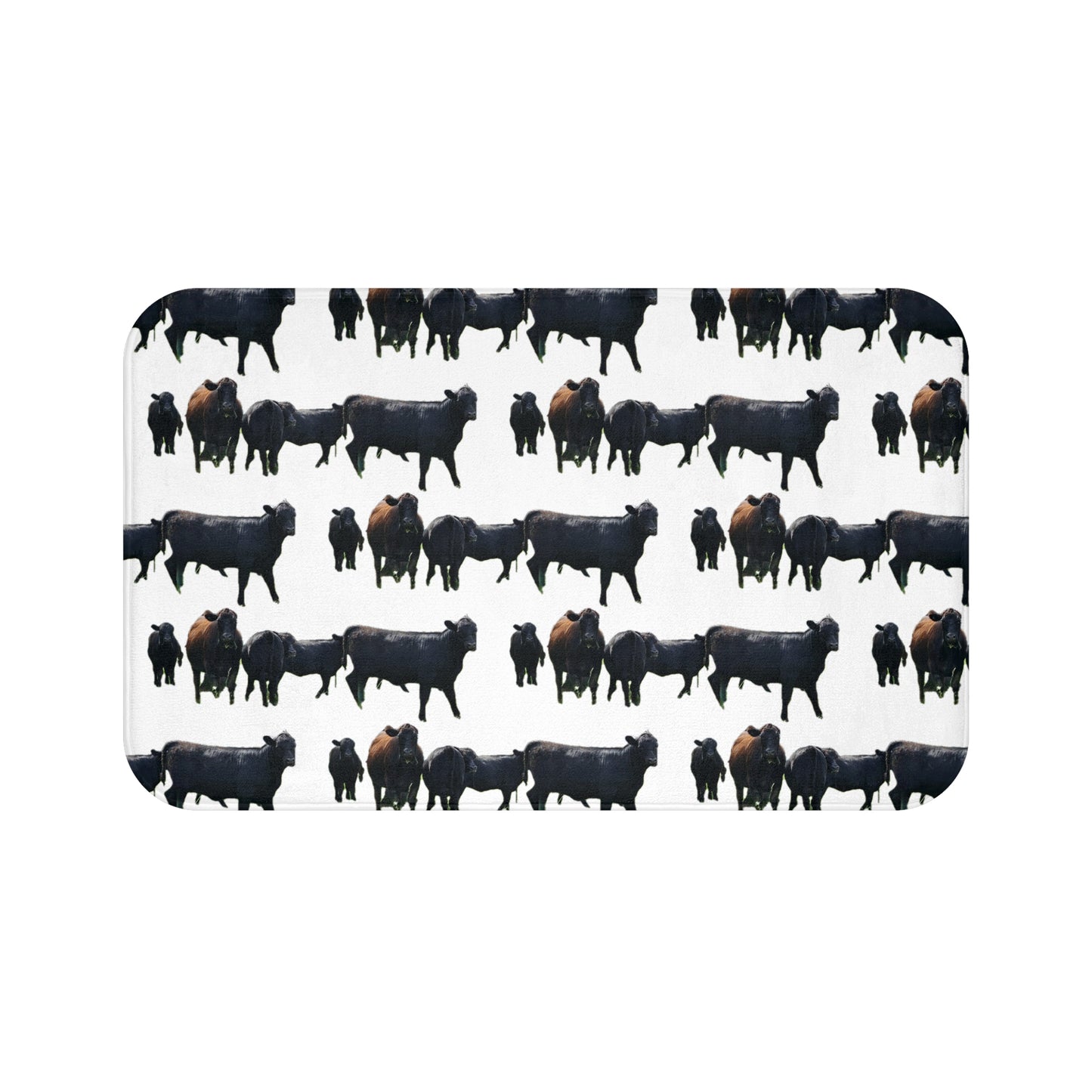 Farmhouse Cattle Bath Mat - Cozy Rustic Home Decor