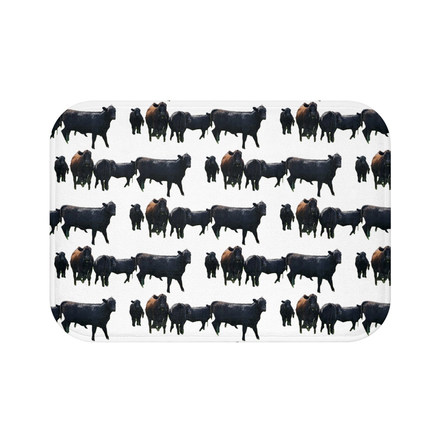 Farmhouse Cattle Bath Mat - Cozy Rustic Home Decor