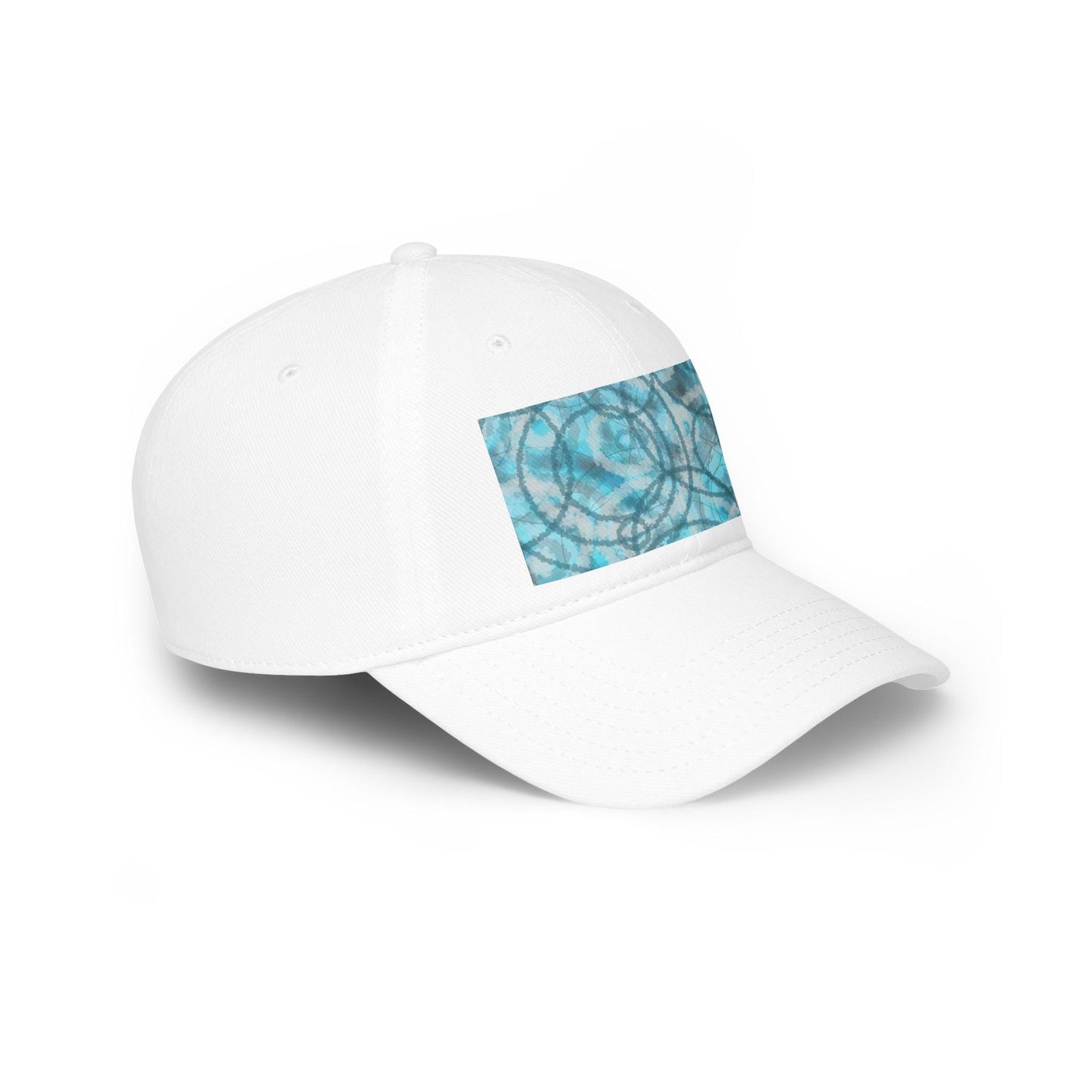 Blue Abstract Art Low Profile Baseball Cap, Casual Hat for Summer, Trendy Outdoor Cap, Perfect Gift for Art Lovers, Everyday Wear