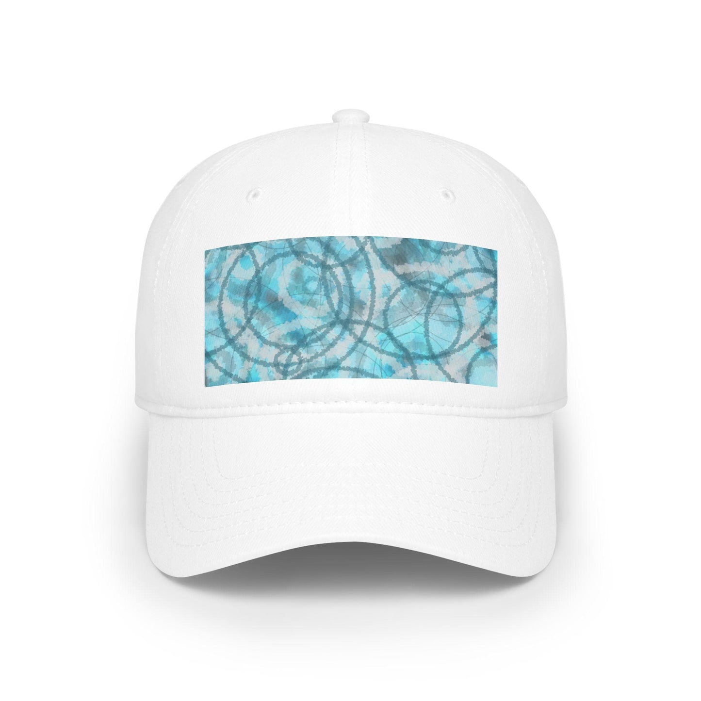 Blue Abstract Art Low Profile Baseball Cap, Casual Hat for Summer, Trendy Outdoor Cap, Perfect Gift for Art Lovers, Everyday Wear